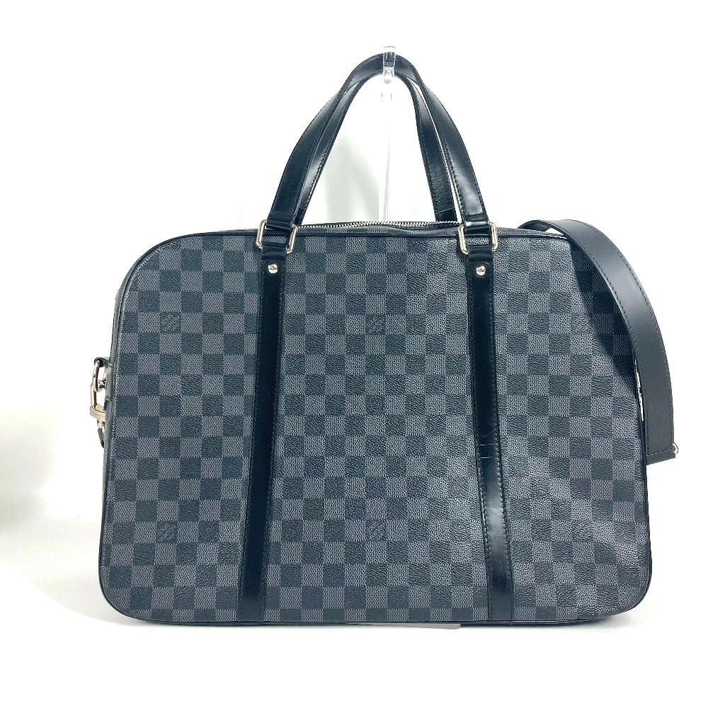 Louis Vuitton Crossbody Yorn Shoulder Business Damier Bag Black Graphite Black